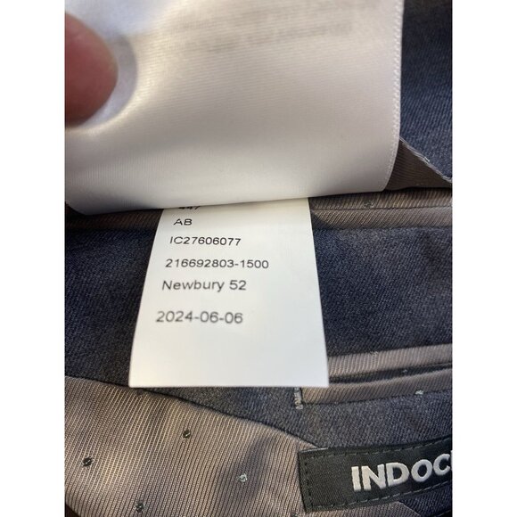 Indochino Blazer Mens 44 Gray Wool Cashmere Sports Coat Jacket Luxury Lined - Picture 12 of 12